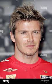 David Beckham unveiling the new England strip, at the Radisson Hotel,  Manchester. Doug Peters/allactiondigital.com Stock Photo