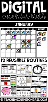 Digital Calendar Math Teaching In The Tongass Calendar Math Classroom Calendar Digital Calendar