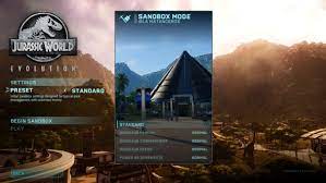 Sandbox mode is accessed through the main menu and allows you to play a sandbox version of the islands that have been unlocked during the main campaign. Update 1 10 Jurassic World Evolution Wiki Fandom