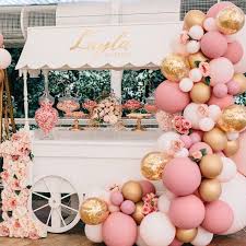Most current images birthday decorations rose gold thoughts rich and creamy pale brownies, colourful confetti, balloons and also ribbons. Rose Gold Party Party Decoration Ideas Facebook