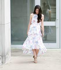 The short answer to can i wear white to a wedding? is no, simply out of respect for the bride who will most likely wear a white gown. Wearing White To A Wedding After Market Floral Chiffon Maxi Dress