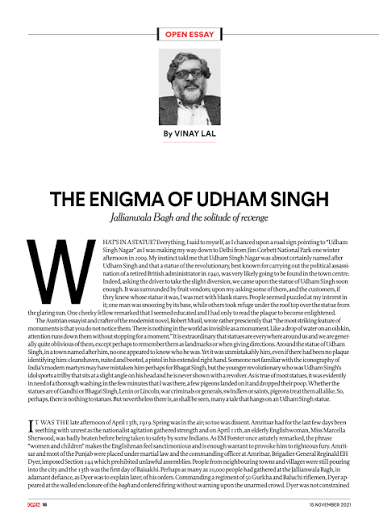 PDF) The enigma of Udham Singh: Jallianwala Bagh and The Solitude of Revenge