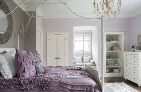 I say this because when i think of a purple room, immediately a teenage girls dare ye enter bedroom comes to mind. White Canopy Bed With Purple Bedding Transitional Girl S Room