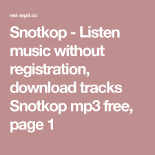 Snotkop Listen Music Without Registration Download Tracks Snotkop Mp3 Free Page 1 Music Mp3 Listening