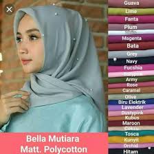 Rekomendasi jenis bahan untuk kerudung hijab (foto: Jilbab Bella Square Home Facebook