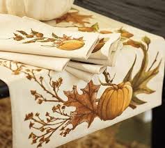 Harvest Pumpkin Table Runner Potterybarn Candidate For Replacing The Side Board Runner Pumpkin Table Runner Autumn Decorating Autumn Table