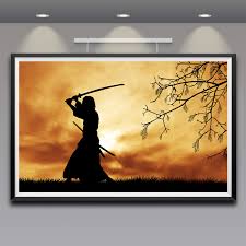 Samurai Japanese Katana Silhouette Trees Grass Clouds Sun Sword Posters Art Living Room Silk Print Painting Wall Decor Picture Decorative Painting Silk Posterart Painting Aliexpress Close up view of aerosol paint in can with white brick wall background. samurai japanese katana silhouette trees grass clouds sun sword posters art living room silk print painting wall decor picture