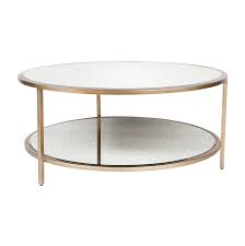 Spend this time at home to refresh your home decor style! Cocktail Mirrored Round Coffee Table Antique Gold