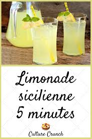 Limonade Sicilienne 5 Minutes Recettes De Boissons Limonade Pasteis De Nata Recette