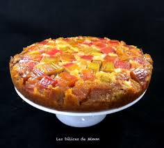 Gateau A La Rhubarbe Les Delices De Mimm Gateau Rhubarbe Gateau Rubarbe Recettes De Cuisine