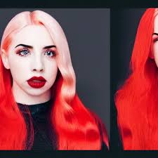 ava max bright red hair photographed by charlotte