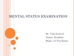 Mental Status Examination Psychological Testing Psychiatry Mental