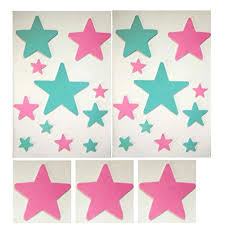 Cartel para decoración de aula en goma eva, palabras magicas. Decoracion Infantil Estrellas De Pared Para Habitacion Hecho A Mano En Goma Eva Contiene 25 Unidades Se Personaliza Con Los Colores Que Quiera Amazon Es Handmade