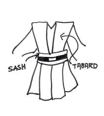 Detailed Jedi Tunic Tabard Sash Robe Tutorial Myscififan Jedi Tunic Jedi Costume Star Wars Costumes Notice how the armor curves inward just above the waist. jedi tunic jedi costume