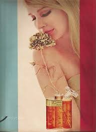 60's Erwin Blumenfeld Photographed 2-Page Dana 20 Carats Perfume Ad