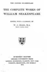 The Complete Works Of William Shakespeare The Oxford Shakespeare Online Library Of Liberty