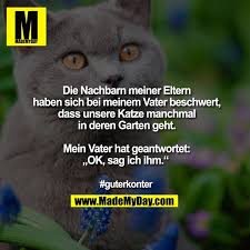 Meine nachbarin hat auch mehrere katzen, von denen eine immer in unseren garten macht und unsere hunde aufmischt. Die Nachbarn Meiner Eltern Haben Made My Day