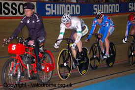 40 mph) in short sprints and they can maintain a speed of 40 km/h (11 m/s; Track Cycling Events Keirin