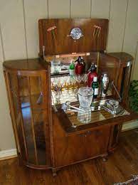 4.5 out of 5 stars. Antique Pop Open Art Deco Martini Bar Liquor Cabinet 74505107