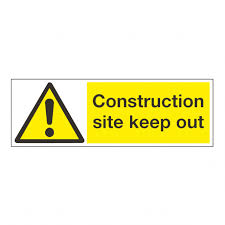 The intrinsic features of warning signs are that they are a triangular shape and have a black picture with at least 50% yellow background. Hazard And Warning Construction Site Keep Out Safety Signs Hazard Warning Signs From Bigdug Uk
