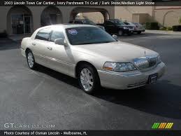 Ivory Parchment Tri Coat 2003 Lincoln Town Car Cartier Dark Stone Medium Light Stone Interior Gtcarlot Com Vehicle Archive 22 Lincoln Town Car Car Tri
