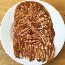 Pancake Art Chewiecake Pancake Art Tasty Pancakes Star Wars Pancake