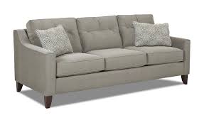 Audrina Mid Century Modern Style Sofa With Tufted Cushions By Simple Elegance At Gardiners Furniture Klaussner Furniture Mid Century Modern Style Sofa Sofa
