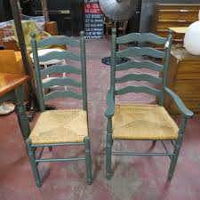 Sold Sale 295 Set Originally 395 Vintage Set Of 8 Italian Rush Seat Ladder Back Chairs Eight Dining Room Inspiration Ladder Back Chairs Room Inspiration