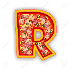 R is the letter of the alphabet. Pizza Letter R Of The Alphabet Stock Photo Picture And Royalty Free Image Image 20887843