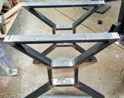 Check out our dining table legs metal farm selection for the very best in unique or custom, handmade pieces from our shops. Modern Dining Table X Legs Industrial Legs From 3 X 1 By Dvametal Iron Table Legs Industrial Metal Table Legs Steel Table Legs