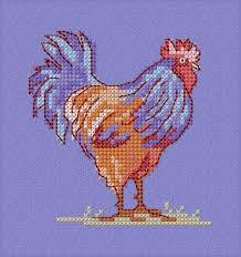Their patterns are 100 percent completely free. Rooster Cross Stitch Free Pattern 6 Embird Cross Stitch Designs Machine Embroidery Community