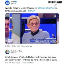 Isabelle balkany, également connue sous les sobriquets de super nanny de levallois ou isabitch dans le cadre de ses strips grinçants pour modes & travaux, met en bulles les tribulations des deux. Isabelle Balkany Bientot Chroniqueuse Dans Touche Pas A Mon Poste Les Repliques