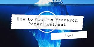 How To Write An Abstract A To Z Wordvice