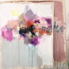 Andrea Soos On Instagram Breaking Here For Kid Duties Summer Is All About Stealing Pieces Of Time For The Studio Art Painting Layered Art Art Inspiration