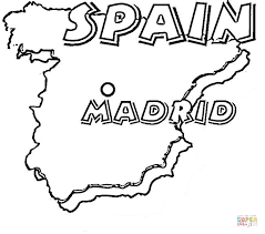 Spain flag coloring page henbenedictdyson. Kids Coloring Page For Spain Coloring Home