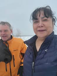 Team 38 and 16 scratched here in Ruby and are headed to Galena riding the B  word...our brotherinlaw Chris and Nephew Levi Williams guiding and pulling  sleds...we helped out as much as