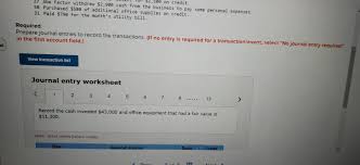 Solved Abe Factor opened a new accounting practice called