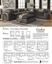 Sinuous wire springs prevent sagging. Plush Modular Sectional Smoke By Jackson Furniture Furniturepick