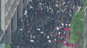 Protesters from seattle to new york used. Crowds Gather In Seattle To Protest The Death Of George Floyd In Minneapolis King5 Com