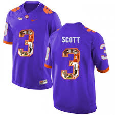 Purple/orange) 5.0 out of 5 stars 4. Printing Player Portrait Purple Stitched Football 3 Artavis Scott Clemson Tigers Jersey Artavis Scott Clemson Jersey