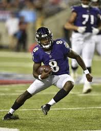 Inspired by andymation and the flippist, howard lee has created a hand drawn flip book to celebrate lamar jackson's mvp award from the nfl. Lamar Jackson Debuts In Second Half As Ravens Edge Bears 17 16 In Hall Of Fame Game Ap Fredericknewspost Com