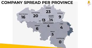 Carte des balades pédestres de wallonie. Carte Belgique Implantation Par Province D Acteurs Du Gaming 2020 Regional It Toute L Information Sur Les Startups Et Les Tics En Region Wallonie Bruxelles