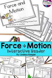 Force And Motion Kindergarten Worksheets Force And Motion Interactive Reader Push And Pull Gravity In 2020 Force And Motion Motion Activities Kindergarten Worksheets