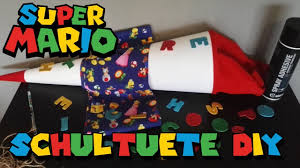 Ausmalbilder kostenlo für kinder malvorlagen und basteln für kinder startseite. Nintendo Super Mario Schultute Basteln Einschulung 2018 Diy Youtube