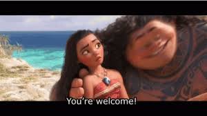 Moana Yourewelcome Gif Moana Yourewelcome Therock Discover Share Gifs Welcome Gif Moana Youre Welcome Moana Funny