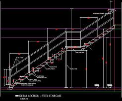 Detail Section Steel Staircase Stair Detail Stairs And Doors Elevator Design