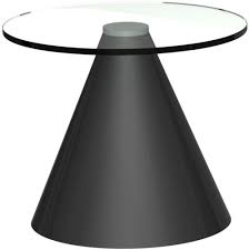Shop this collection (50) $ 101 15. Maida Clear Glass Small Round Side Table With Black Conical Base Cfs Furniture Uk