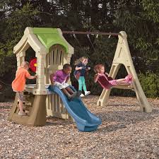 L'aire de jeux de mes filles. Aire De Jeux Plastique Station Play Up Gym Set Step 2 H 191 Cm Leroy Merlin