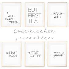 adorable kitchen wall art printables