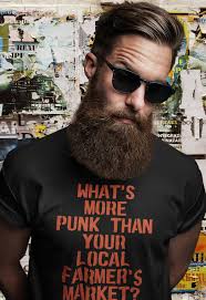 PUNK T-SHIRT Vegan Shirt Folk Punk Rock Clothing Farmer's Market